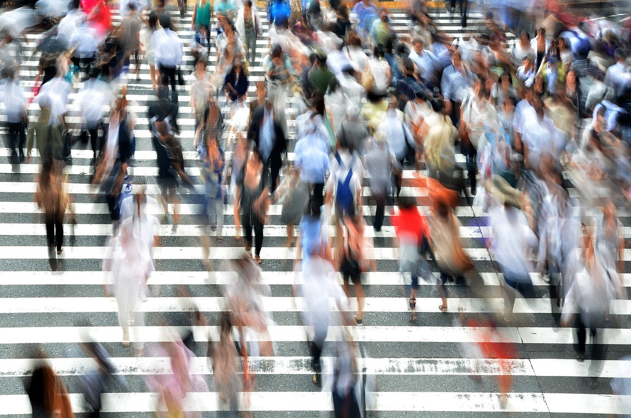 crowd-pedestrian-street