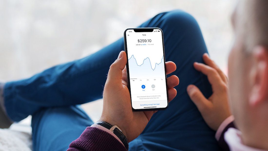 Stock trading on the Revolut App