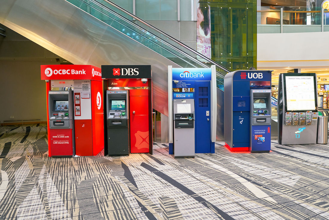 Singapore Bank ATM terminals