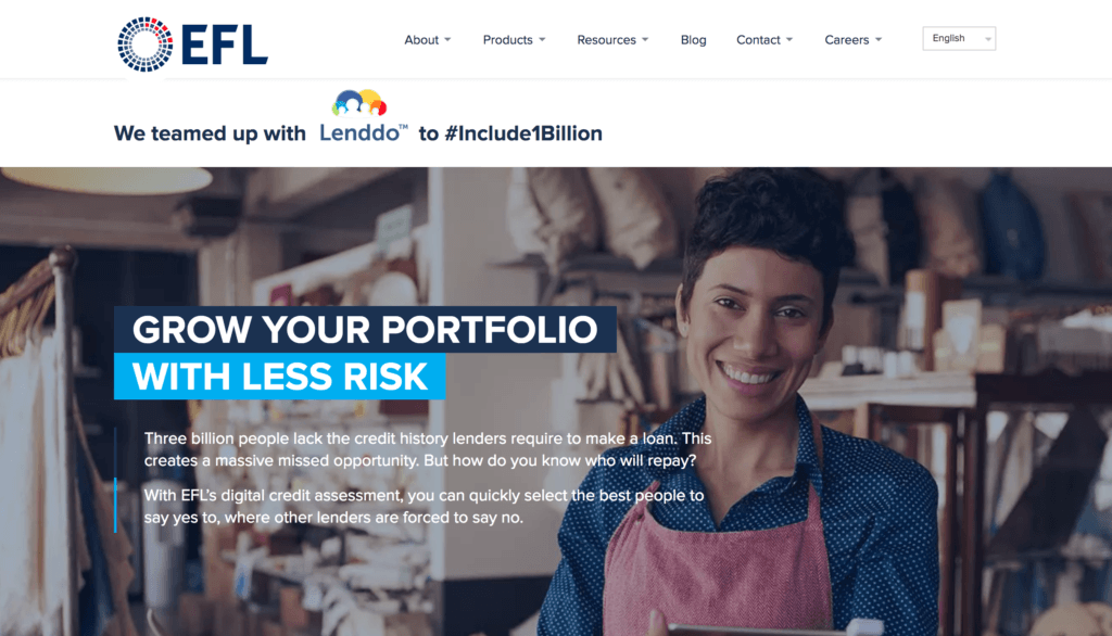Screenshot Lenddo EFL merger