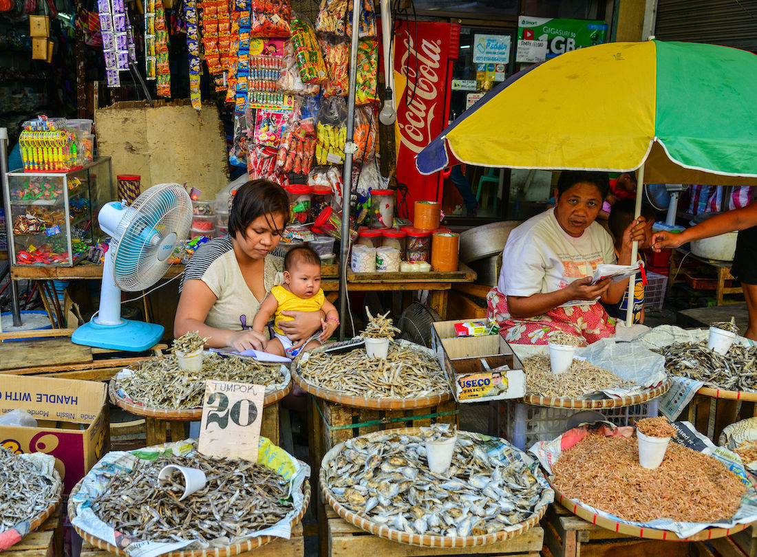 Local market at Chinatown in Manila, Philippines
