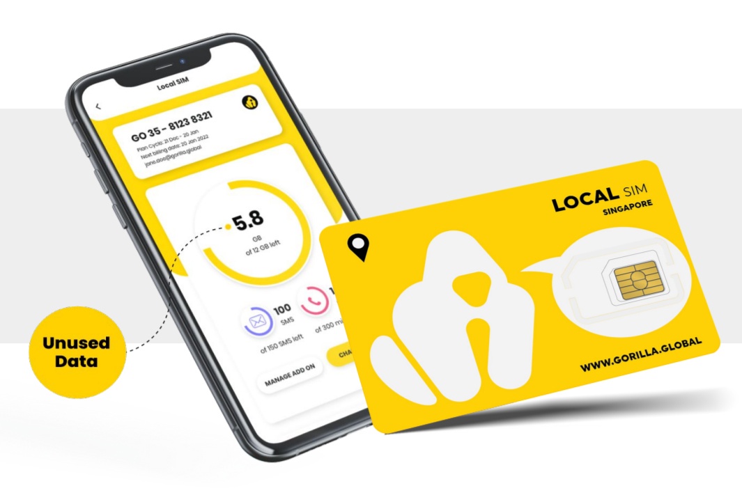 Gorilla Mobile offers Shopee, Grab vouchers for unused data