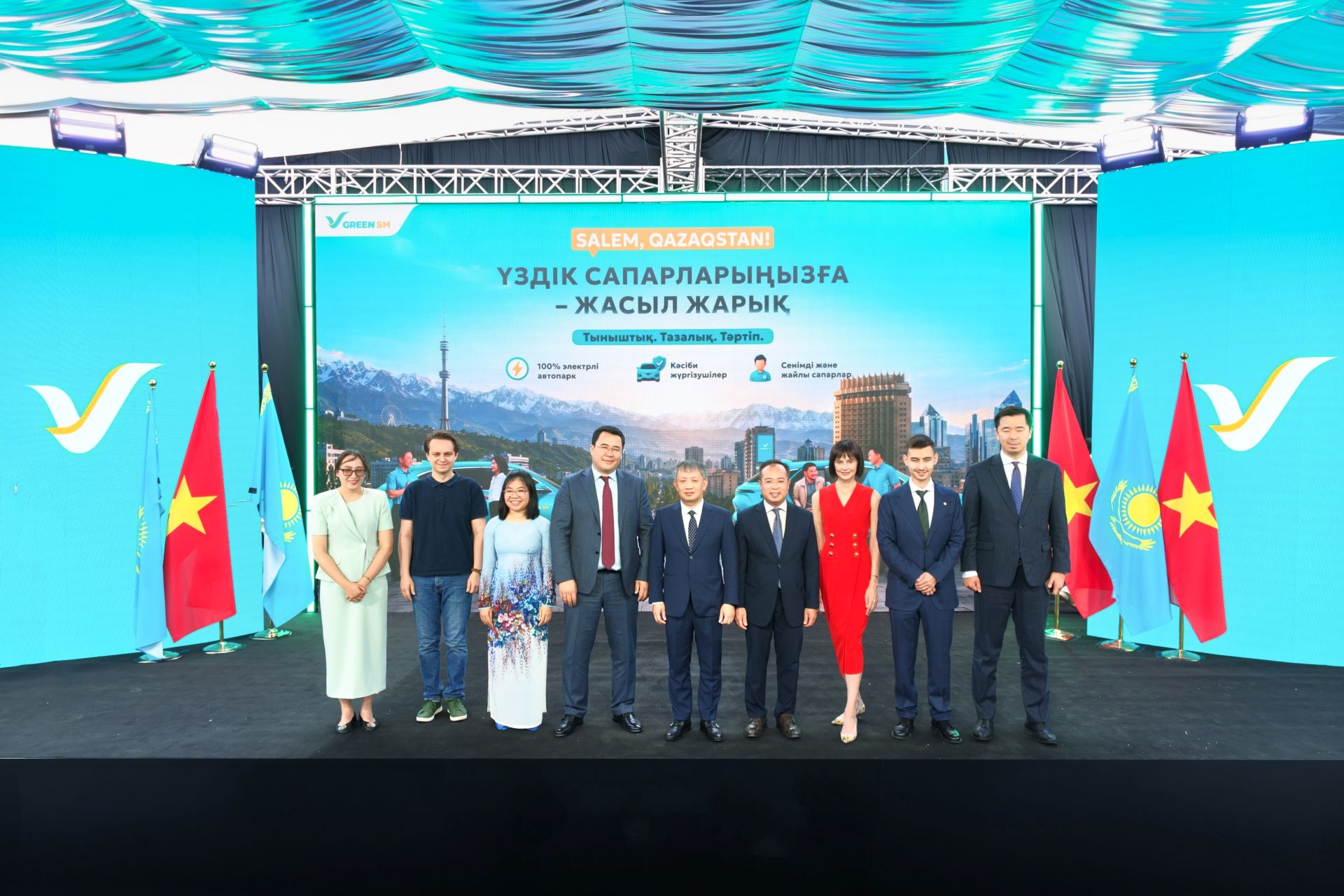 Green SM launches electric taxis in Kazakhstan